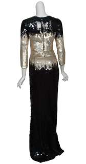 NAEEM KHAN Spectacular Sequin Evening Gown Dress 14 NEW  