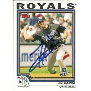  Joe Randa Signed Kansas City Royals 2004 Topps Card 