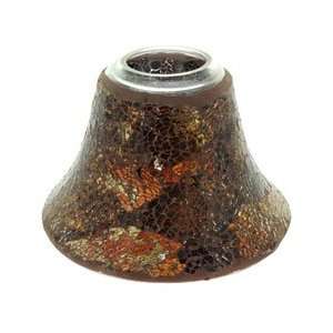  1170465 Warm Brown Mosaic Yankee Candle Large Jar Shade 