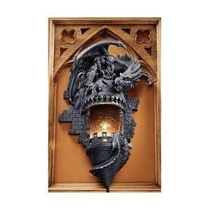    Sculptural Wall Sconce (The Dragons Castle) 