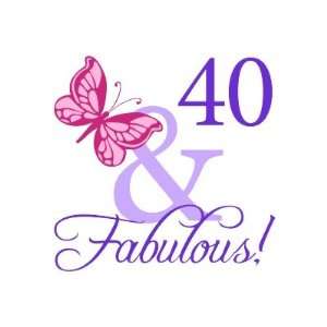  40 And Fabulous Birthday Postage