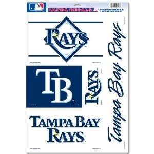   Bay Rays Decal Sheet Car Window Stickers Cling