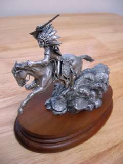 Chilmark   Don Polland   Crazy Horse   91 Fine Pewter Figurine   NIB 