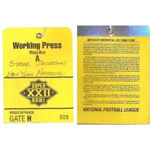  1987 Washington Redskins vs Denver Broncos Super Bowl XXII 