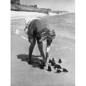  Summer at Cape Cod Bottles of Coca Cola Buried in the Surf to Keep 