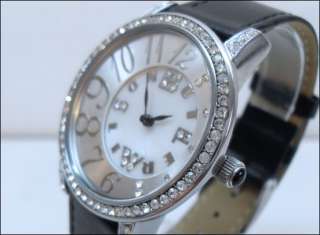   Leather Butler & Wilson Sparkling Crystal Mother of pearl Watch  