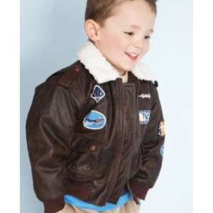  Le Top *Air Show* Faux Leather Lined Aviator Jacket Baby