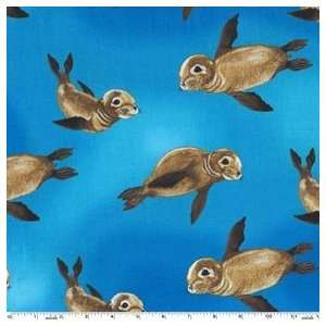  Michael Miller Seal Pups Fabric Arts, Crafts & Sewing
