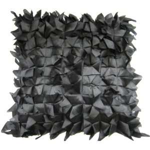  STUNNING BLACK SPIKEY EFFECT APPLIQUED EMBROIDERED FAUX 