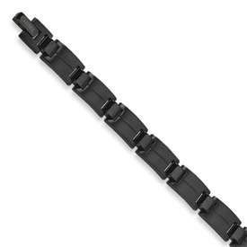 New Chisel® Titanium Black Plating Man 8.5 Bracelet  