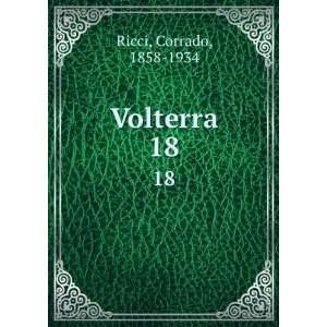  Volterra. 18 Corrado, 1858 1934 Ricci Books