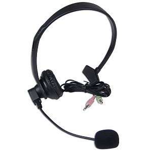  Stereo Headset with Boom Microphone (Black) Electronics