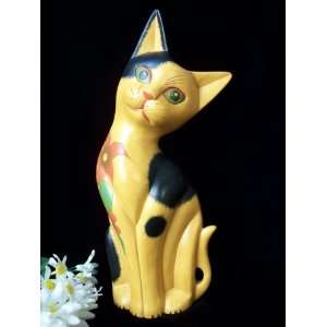  Floral Friends Yellow Cat Tall   16