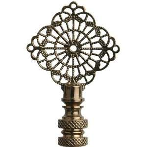  Pride Lampshade Co. FN32 AB82, Decorative Finial, Antique Brass 