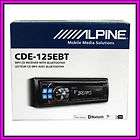 Alpine CDE 125EBT Bluetooth CD  USB iPod iPhone Receiver Audio 