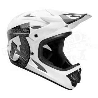 NEW SixSixOne 661 Comp Shifted Gravity Full Face Bike Helmet White 