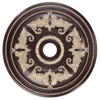 NEW 30.5 in. Wide Chandelier Ceiling Medallion, Rubbed Bronze, Livex 