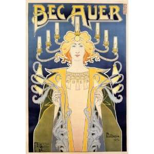  Bec Auer Vintage Poster Reprint by Privat Livemont