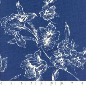  54 Wide Rosamund Navy/Ivory Fabric By The Yard Arts 