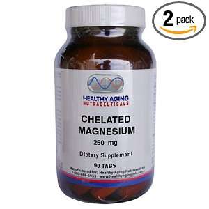 Healthy Aging Nutraceuticals Chelated Magnesium 250 Mg 90 