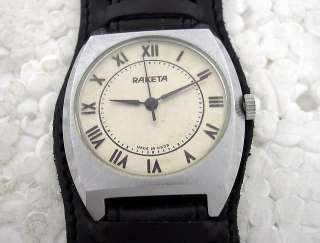 Men’s RAKETA (ROCKET) CALIBER 2609.NA VINTAGE 1970’s USSR SOVIET 