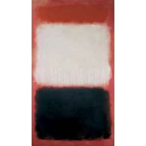 Mark Rothko 27W by 48H  The Black and the White, 1956 CANVAS Edge 