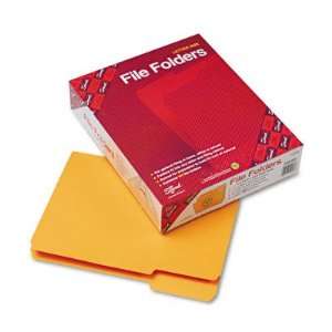  Smead File Folders, 1/3 Cut, Top Tab, Letter, Goldenrod 