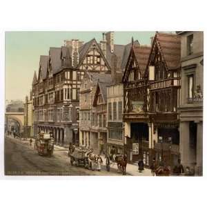 com 1890s photo Eastgate Street and Newgate Street, Chester, England 