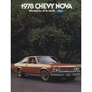  1978 Chevrolet Chevy Nova Original Sales Brochure 
