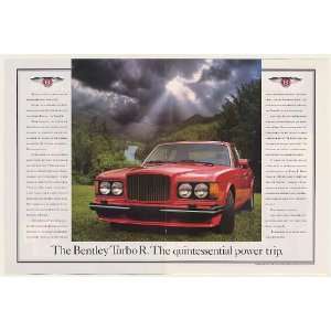  1988 Rolls Royce Bentley Turbo R Power Trip Double Page 