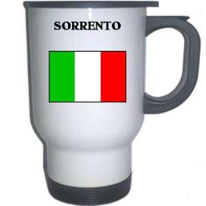  Italy (Italia)   SORRENTO White Stainless Steel Mug 