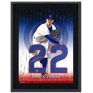  Mark Prior Chicago Cubs Autographed Jersey Numbers Piece 