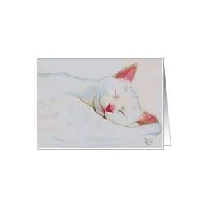  Sooo Sleepy   cat/kitten/blank Card Card Health 