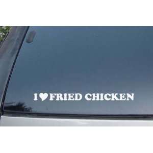  I Love Fried Chicken Vinyl Decal Stickers 