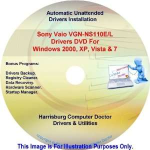  Sony Vaio VGN NS110E/L Drivers Kit DVD Disc   Windows 2000 