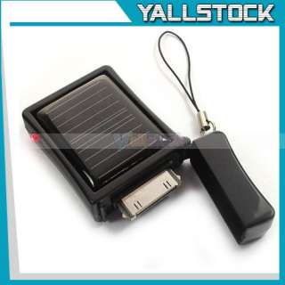 Lighter Shape 3G 3Gs iPhone4 Solar Power Charger Black  