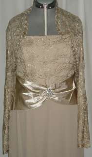   of Bride Dress Gown Brand New with Tags Champagne Size Large Or 10