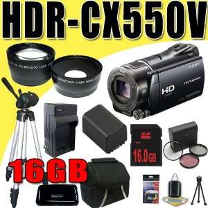  Sony HDR CX550V 64GB High Definition Handycam Camcorder 