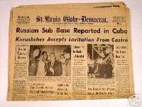 May 25 26 1963 St. Louis Globe Russian Base In Cuba  
