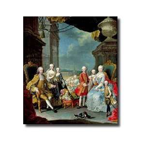   Wife Marietherese 171780 And Their Childr Giclee Print