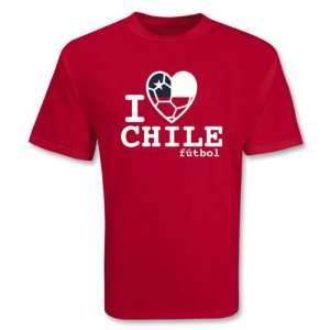  I Heart Chile Soccer T Shirt