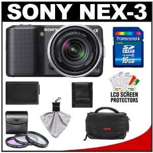  Sony Alpha NEX 3 Digital Camera Body & E 18 55mm OSS Compact 