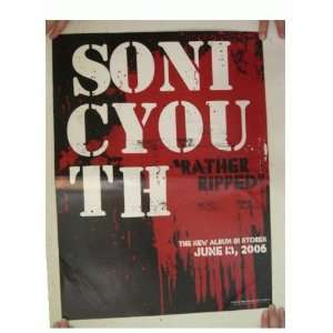  Sonic Youth Poster Rather Ripped 