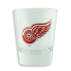 Detroit Red Wings Clear Logo Shot Glass