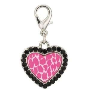  Aria Lexi Heart Charm Pink & Black