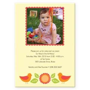  Bird Chirp Birthday Invitation 