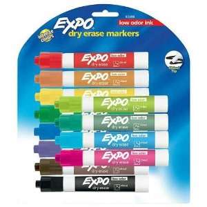 Price/ST)Dry Erase Marker, Chisel Point, 12 Ct., Assorted  
