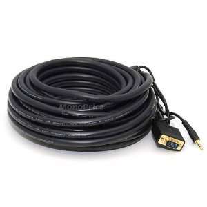  Super VGA HD15 M/M 35ft CL2 Rated cable w/ Stereo Audio 