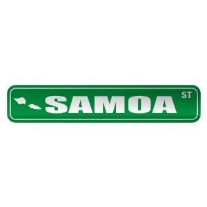   SAMOA ST  STREET SIGN COUNTRY