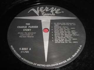 THE CHARLIE PARKER STORY #3   LP VERVE MGV 8002  